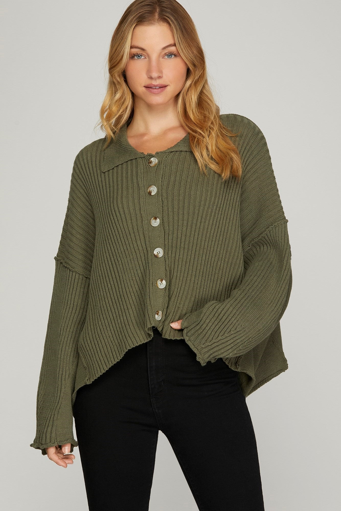 Local Vibes Ribbed Sweater Top