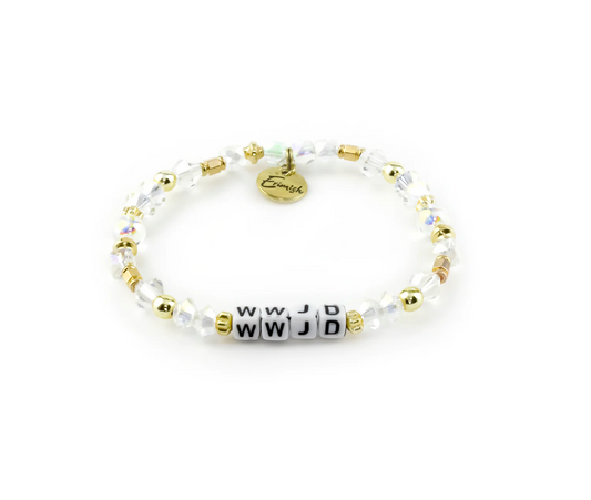 WWJD Crystal Bracelet