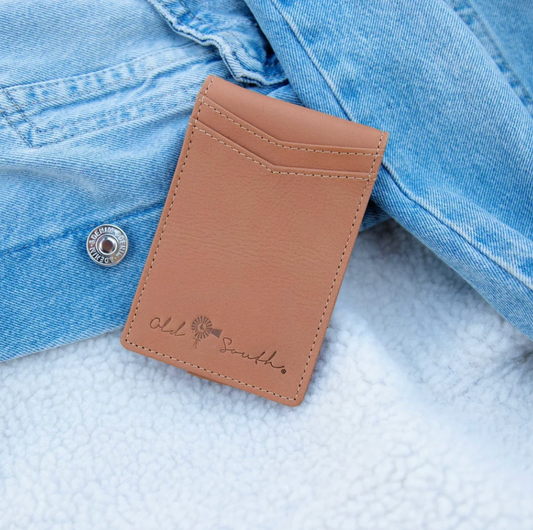 Leather Bi-fold Money Clip Wallet