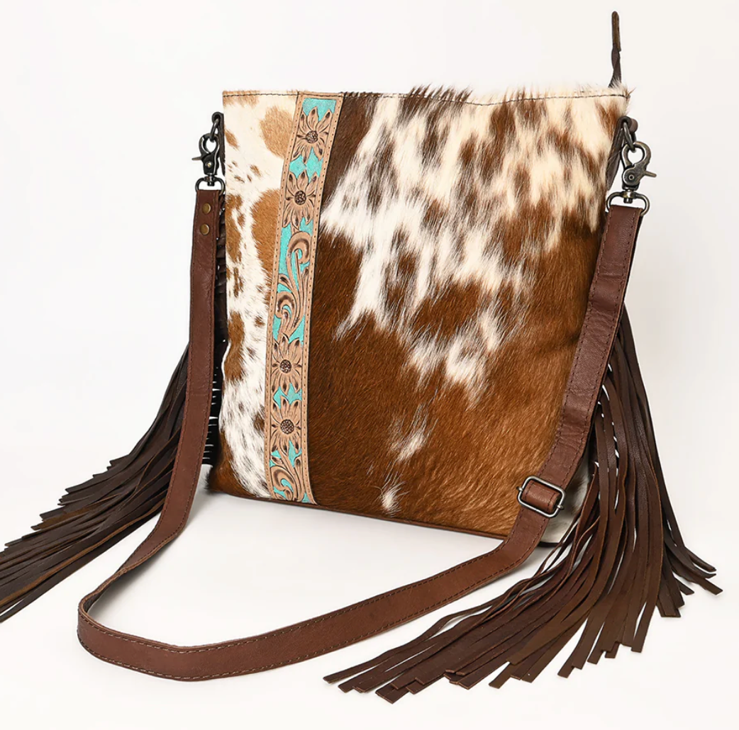 Hand Tooled Crossbody Bag