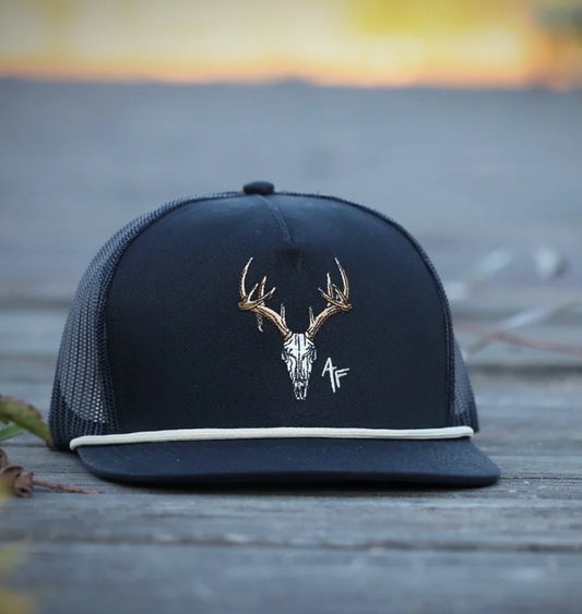 European Skull All Black Rope