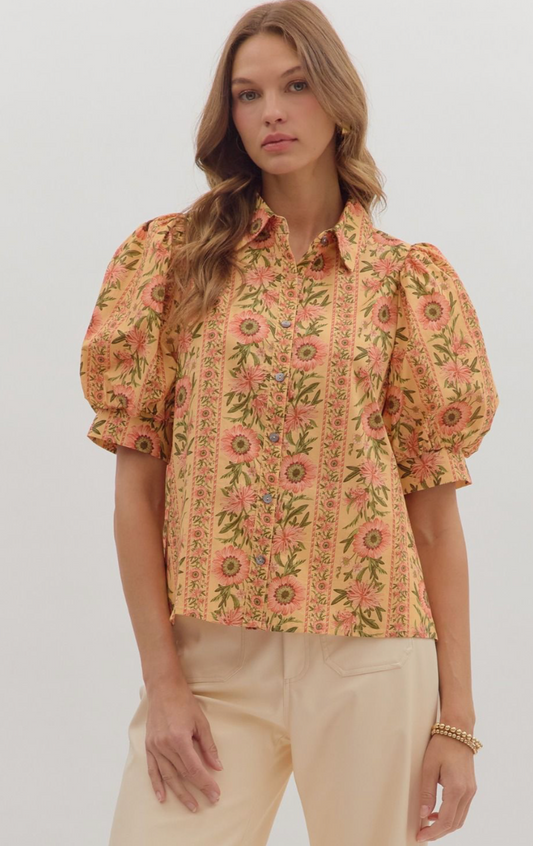 Evie Fall Floral Blouse
