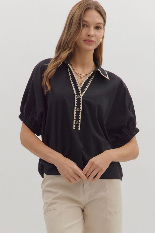 Roxy Blouse In Black