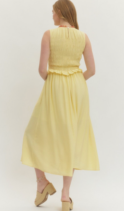 Sunshine Dress in Lemon