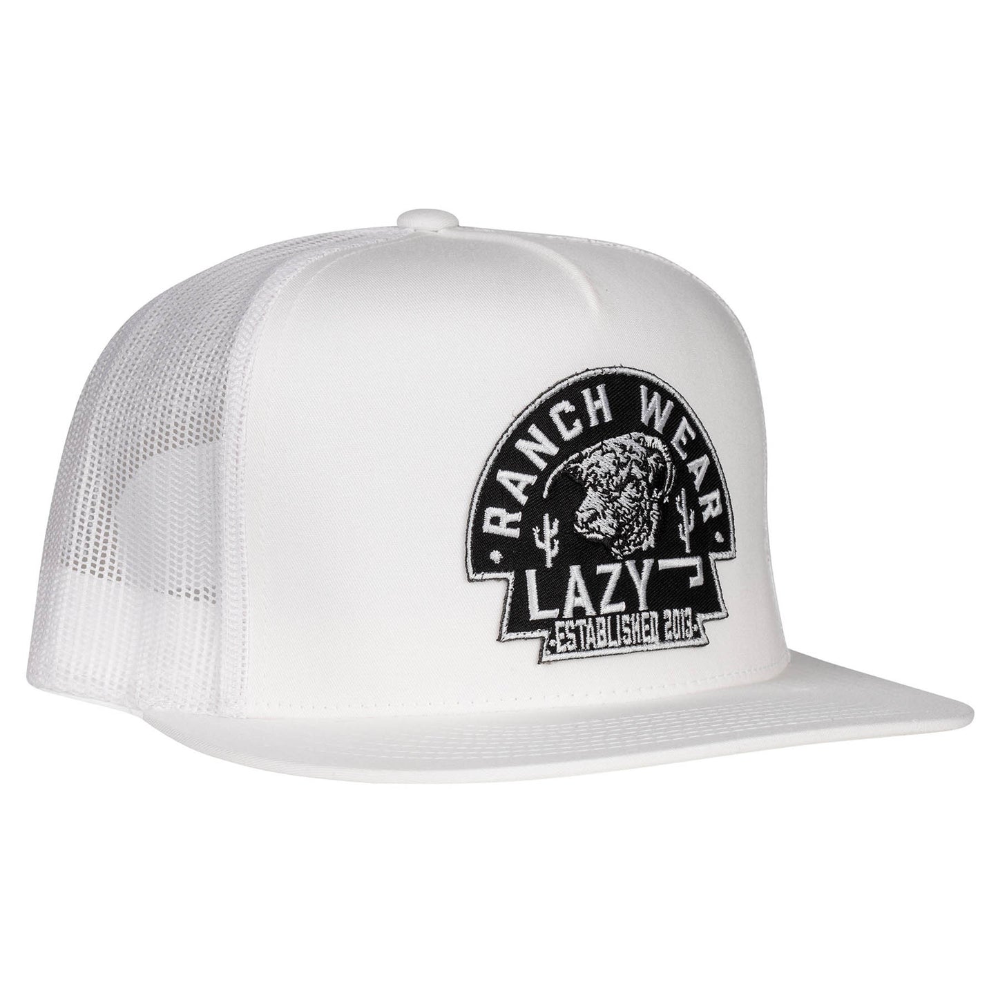 Lazy J Ranch White Black Arrowhead Classic Five Panel