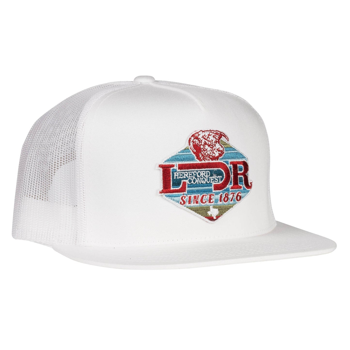 White Conquest Classic Five Panel Hat
