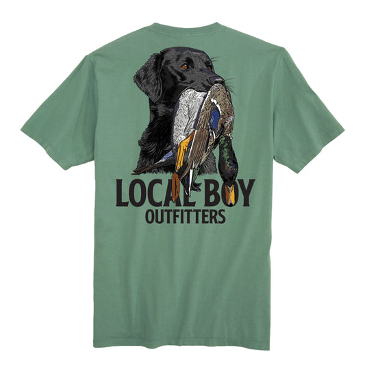 Youth Feathered Fetch SS Tee Light Green