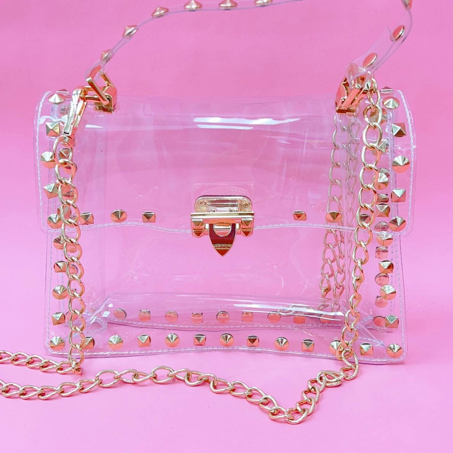 Clear Studded Purse