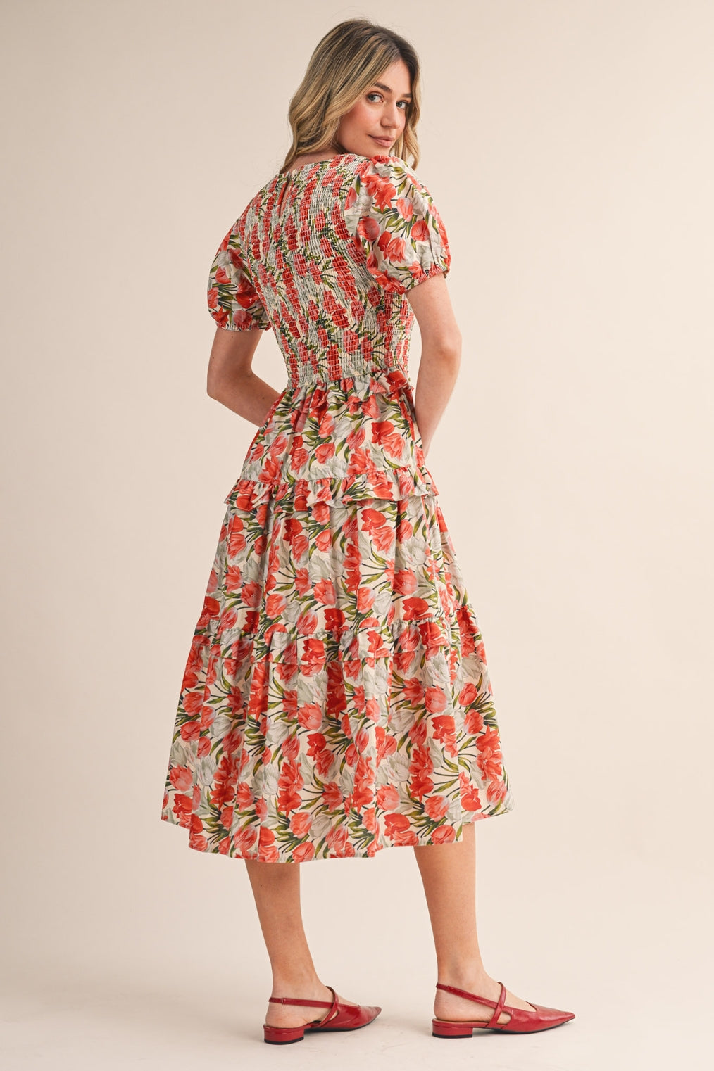 Wild Flowers Midi Dress
