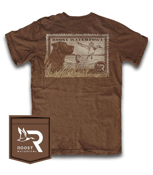 Youth Roost Brown Lab Stamp