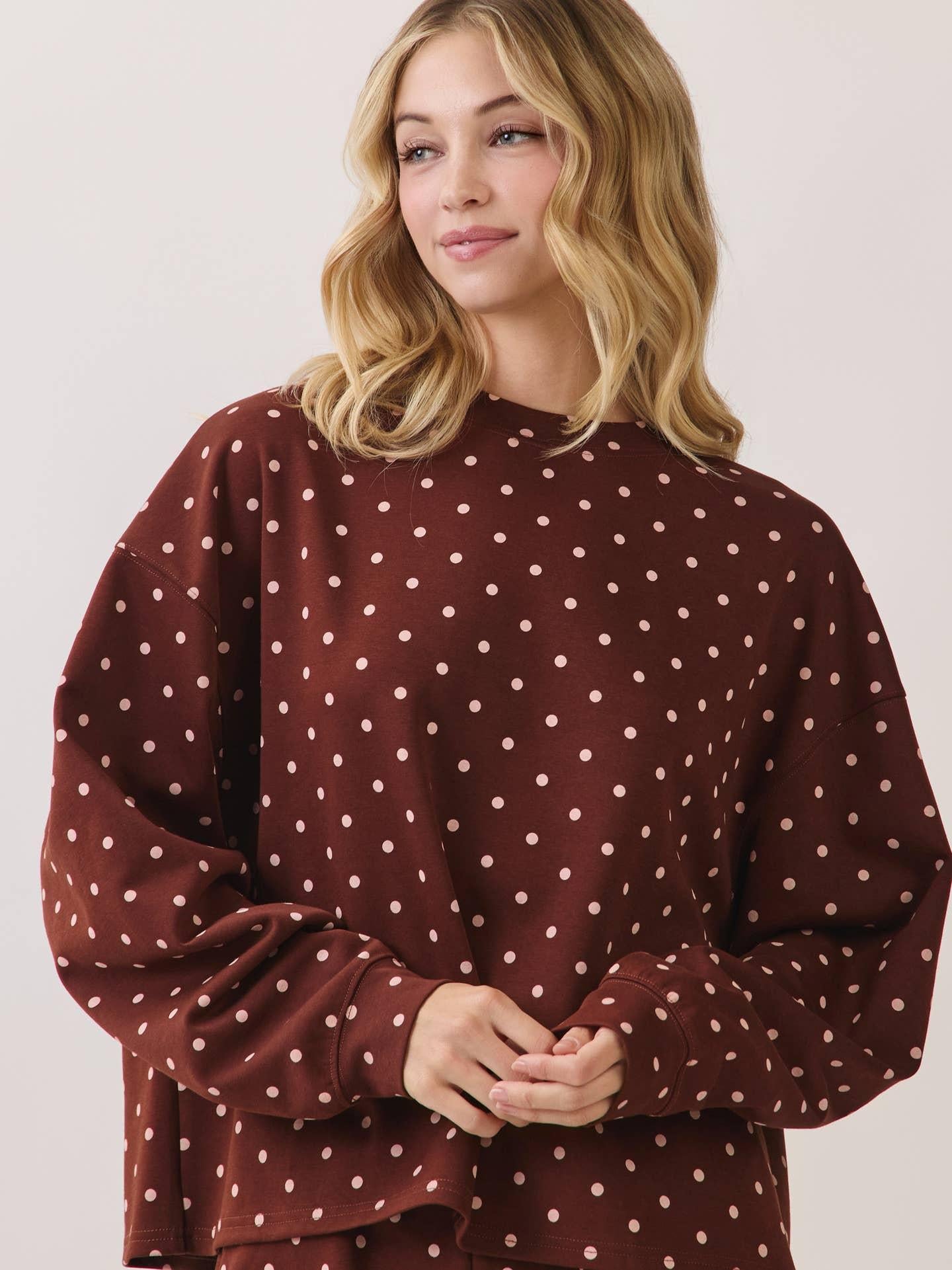 Polka Dot - Lounge Sweatshirt
