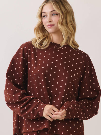Polka Dot - Lounge Sweatshirt