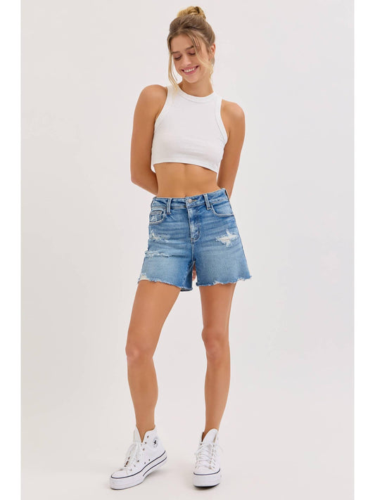 Boyfriend Mid Rise Shorts