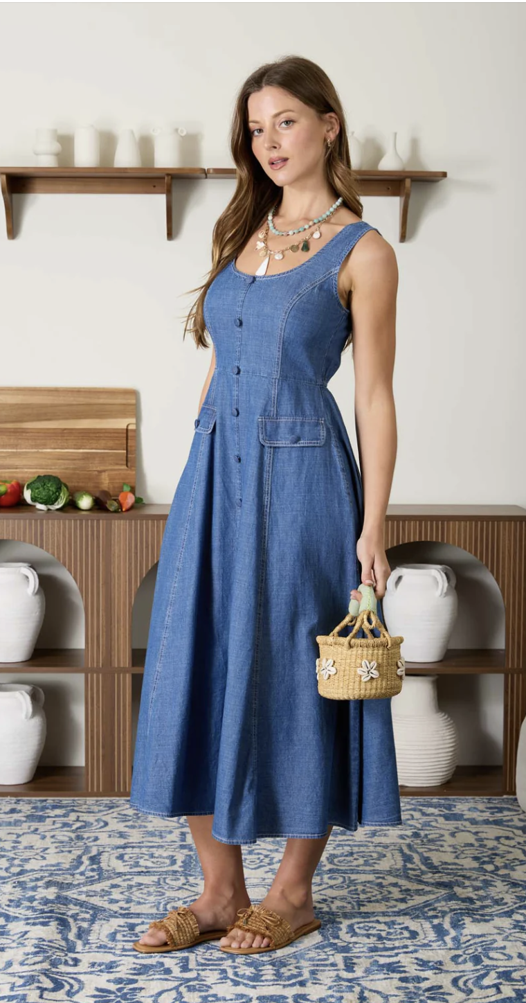 Blue Jean Baby Denin Midi