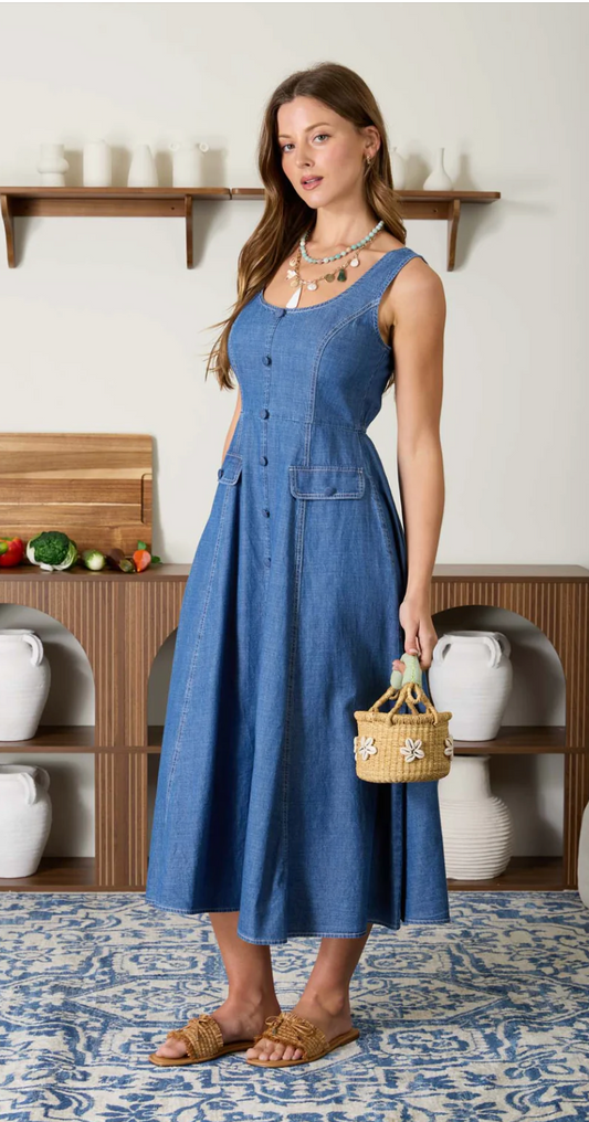 Blue Jean Baby Denin Midi