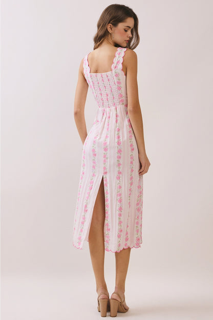 Mavise Floral Midi Dress