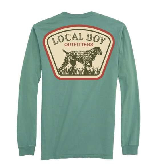 GSP Badge LS Tee - Light Green