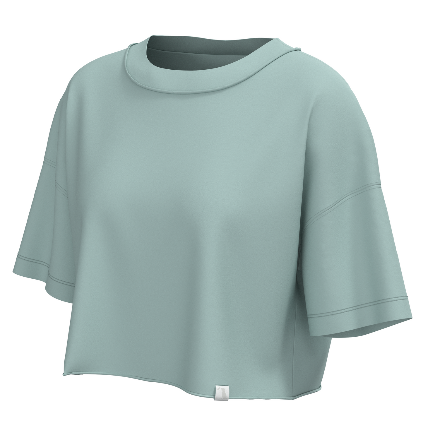 LG Boxy Crop Tee Jade