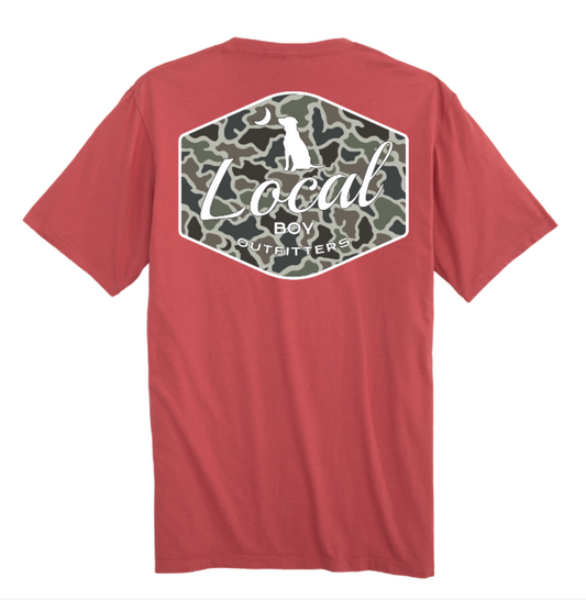 Toddler Dog & Moon Camo Badge SS Tee
