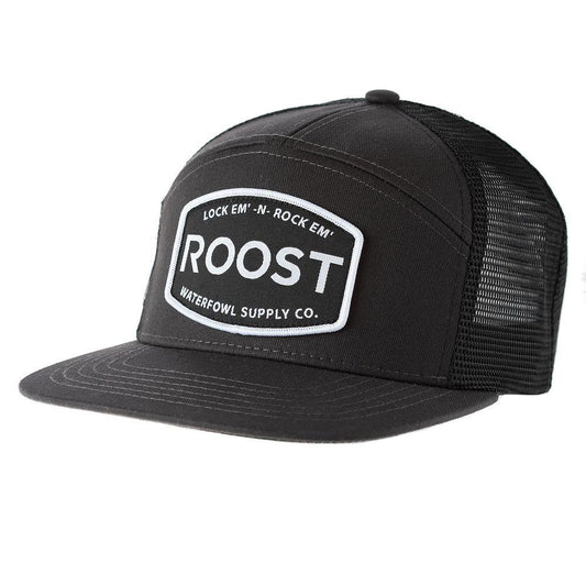 Roost 7 Panel Woven Patch Black