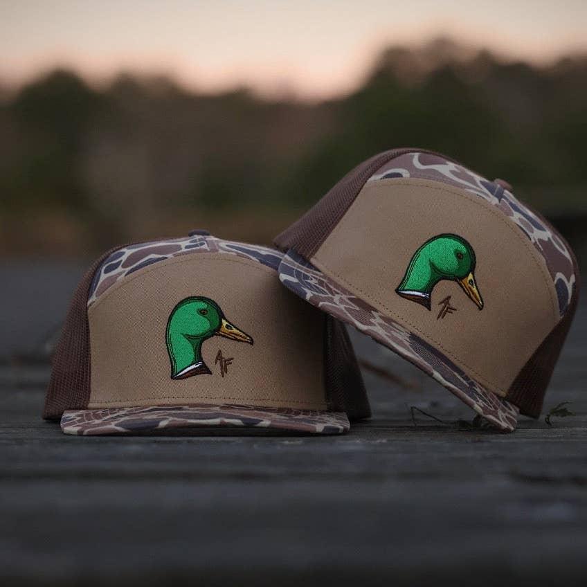Mallard Duck Head — 7 Panel Duck Camo