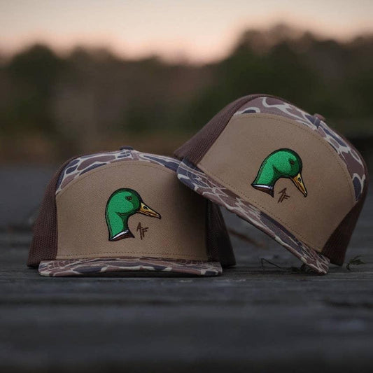 Mallard Duck Head — 7 Panel Duck Camo