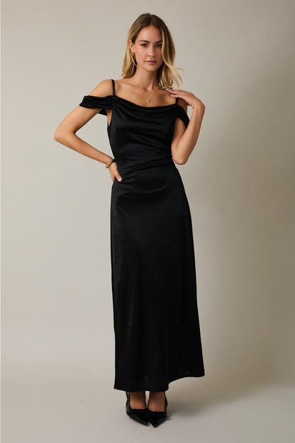 Morgan Cowl Neck Maxi Dress
