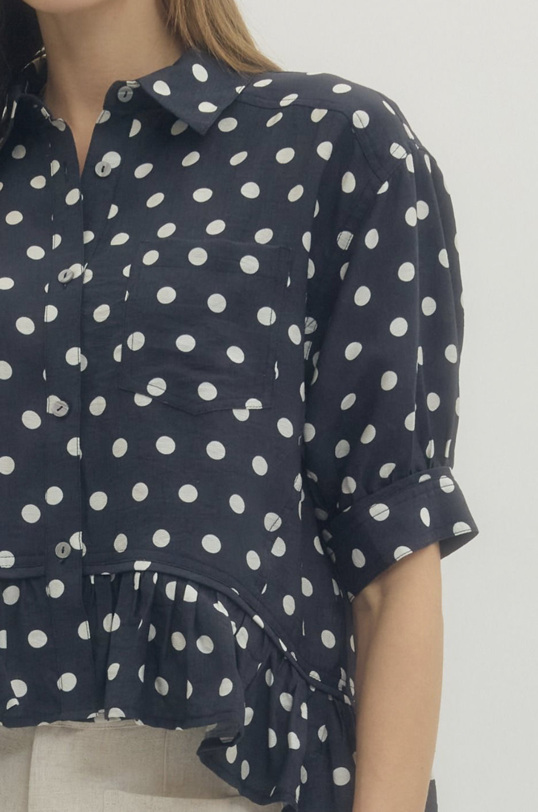 Darlin' Polka Dot Blouse