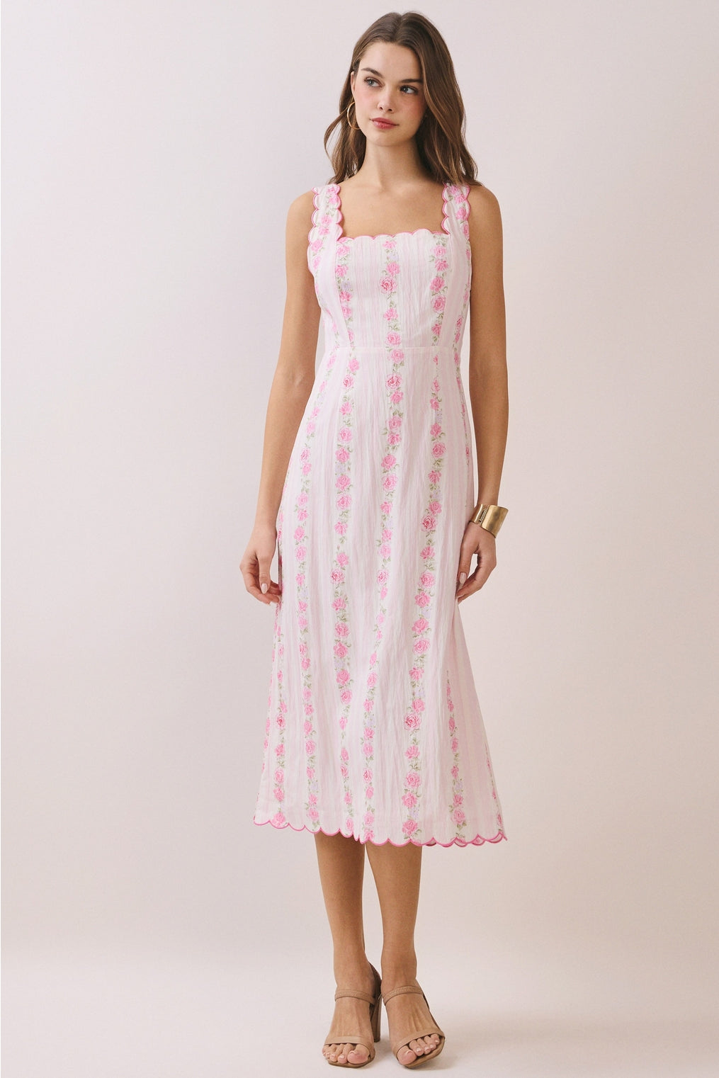 Mavise Floral Midi Dress