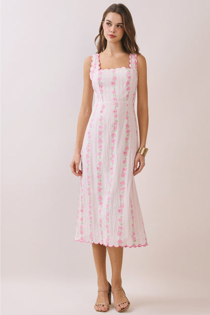 Mavise Floral Midi Dress
