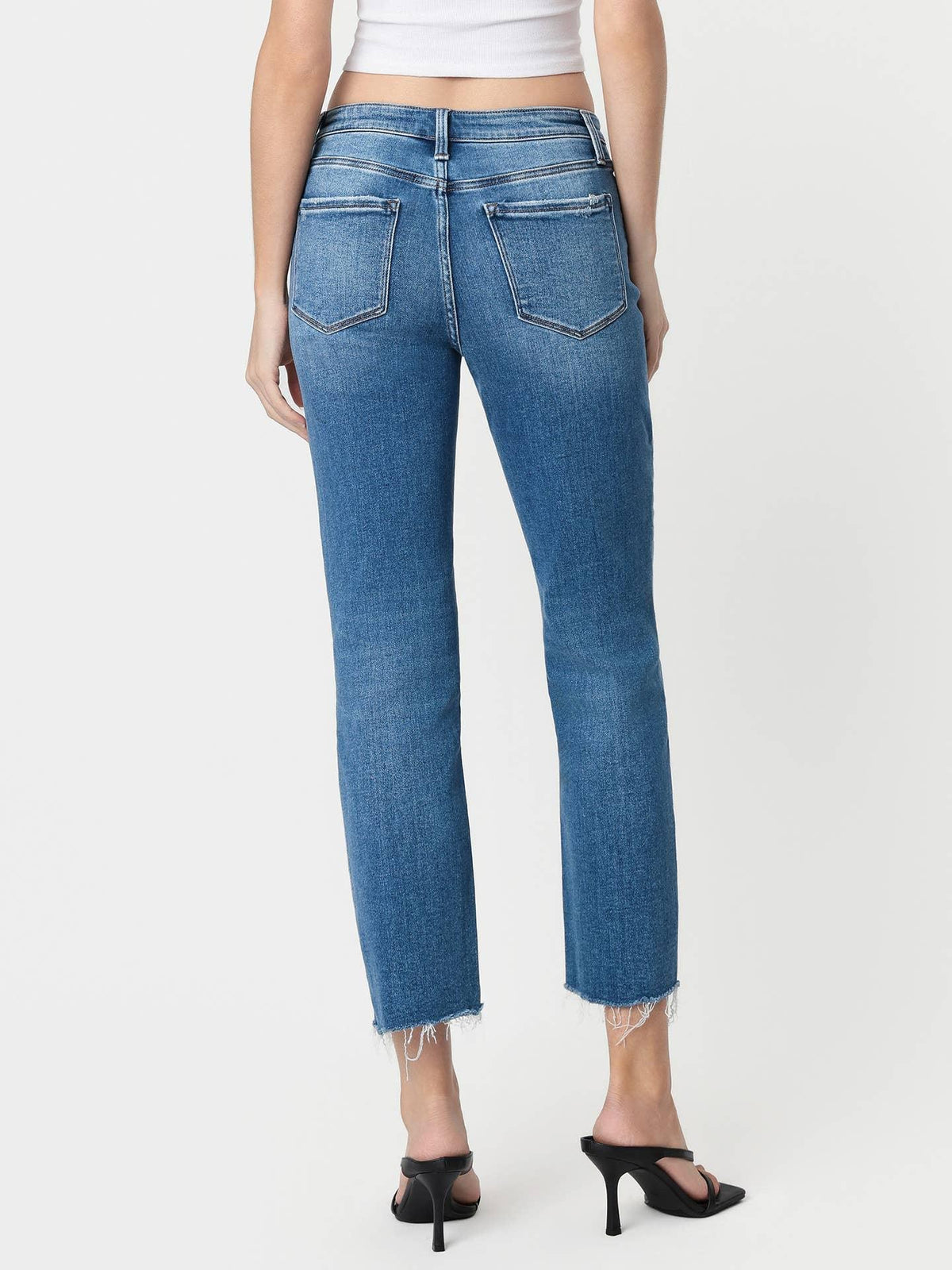 Romantic Straight Cropped Jeans