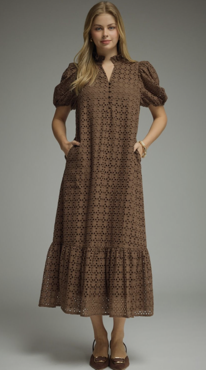 Connor Dress - Brown