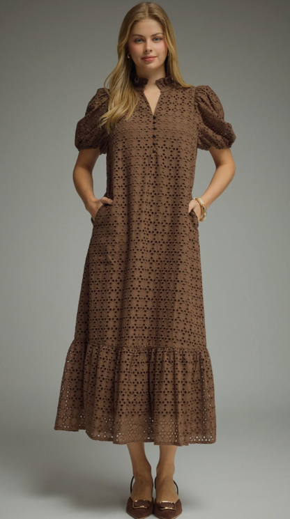 Connor Dress - Brown