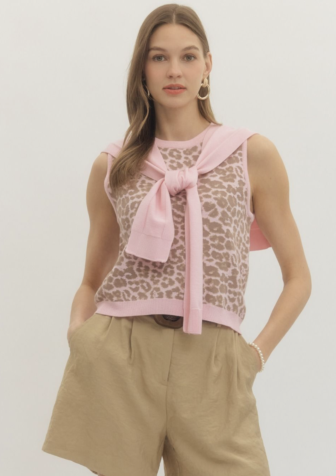 Caddy Sweater Top Pink