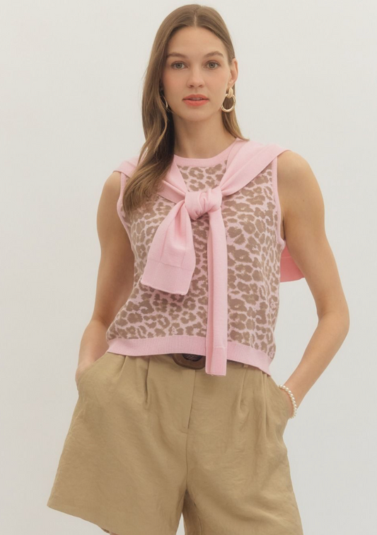 Caddy Sweater Top Pink