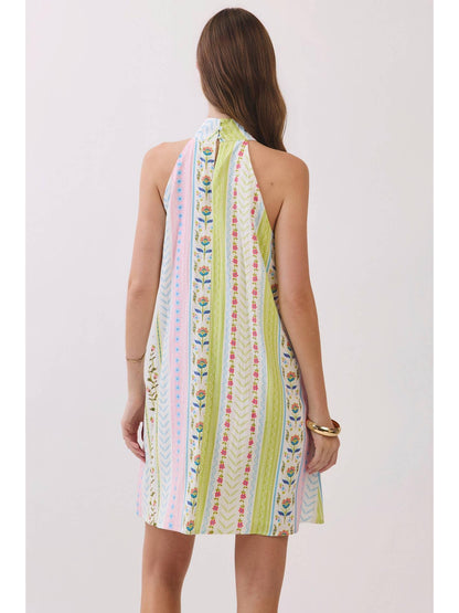Pastel Stripe Mini Dress