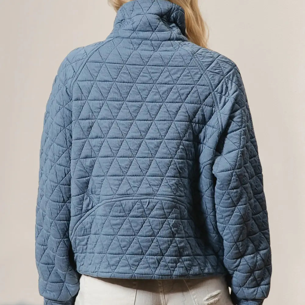 Double Take Quilted Sweatshirt