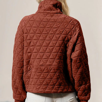 Double Take Quilted Sweatshirt