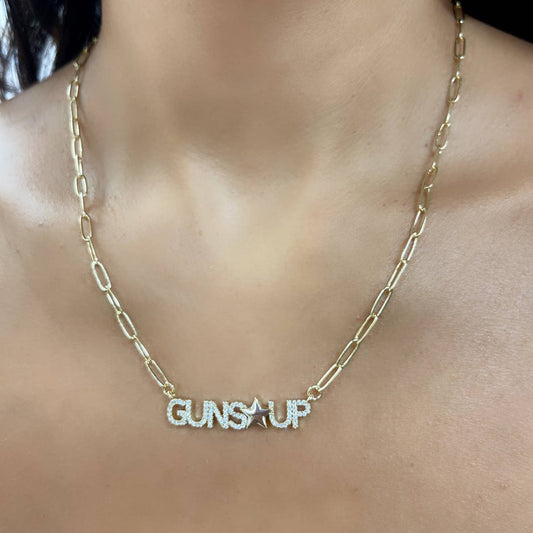 Guns Up Necklace