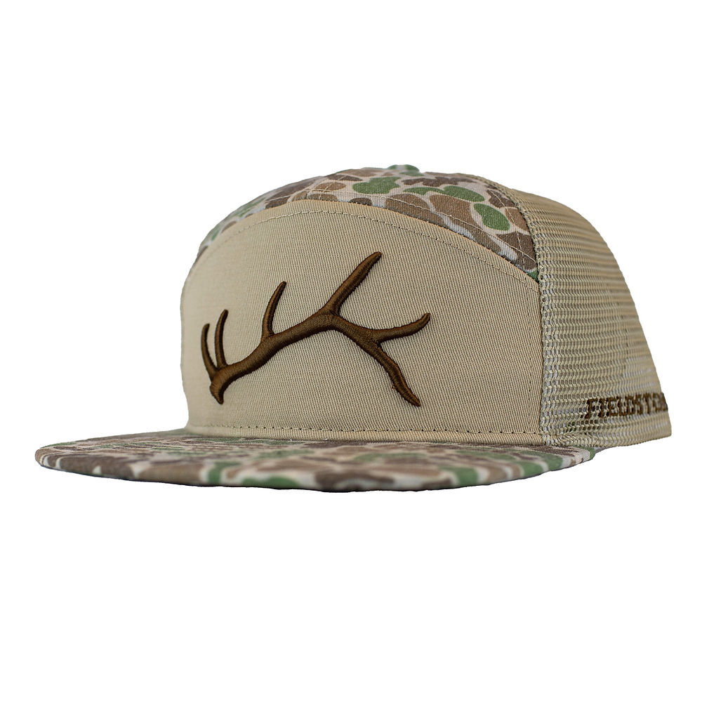 Youth Backwoods Camo 7 Panel Grey Hat