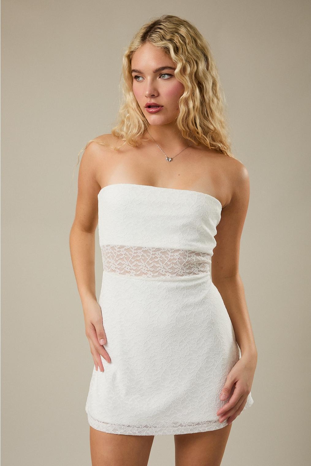 Hold On Mini Lace Dress