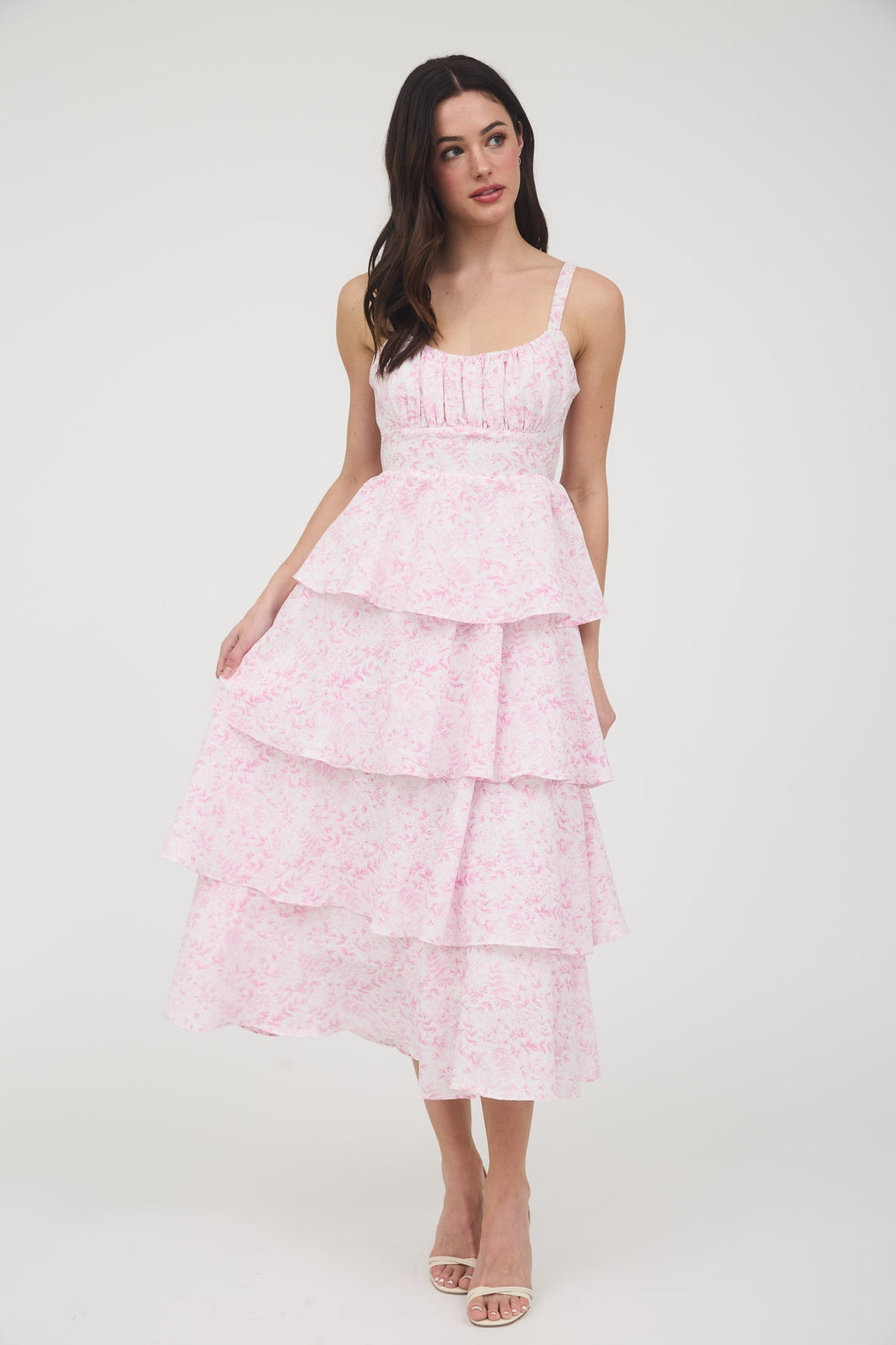 Tickled Pink Midi Dress