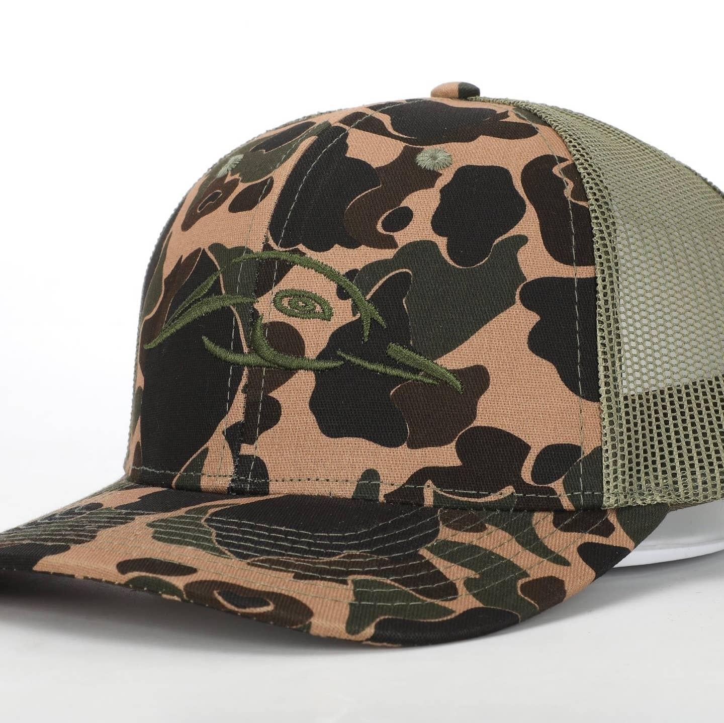Old School Brown & Green Afw Logo Trucker
