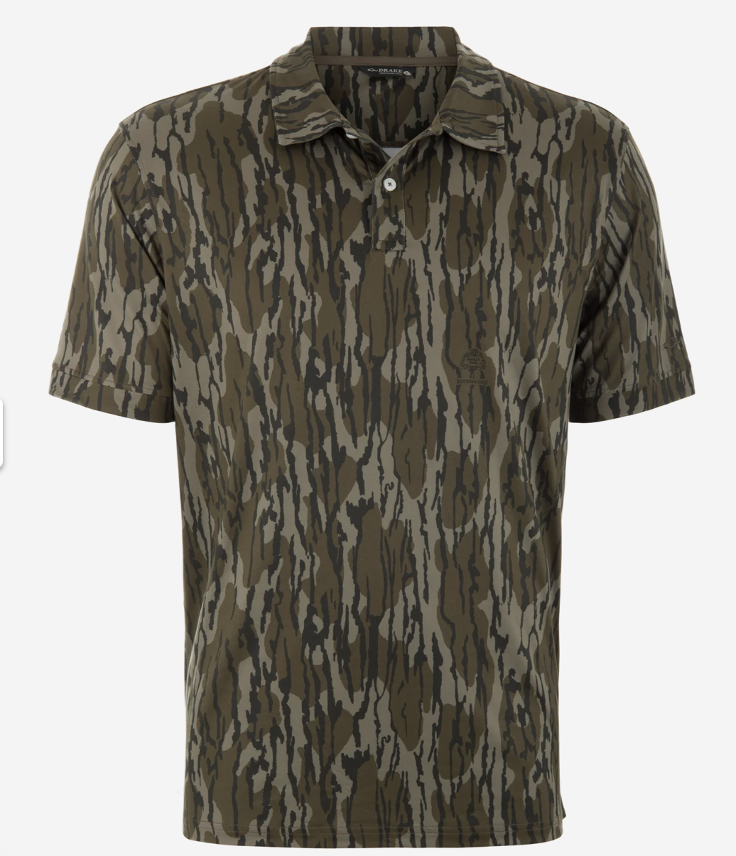Performance Print Polo-Camo Bottomland