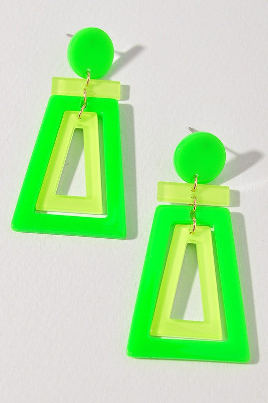 Neon Drop Earrings