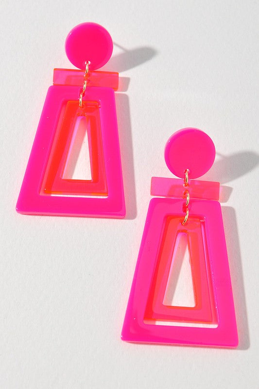 Neon Drop Earrings