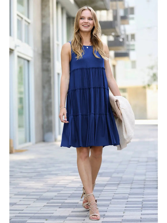 Sleeveless tiered dress