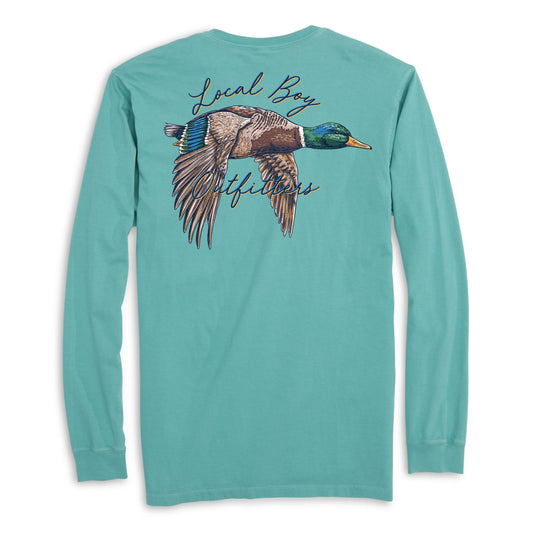 Youth Migrating LS Tee Seafoam