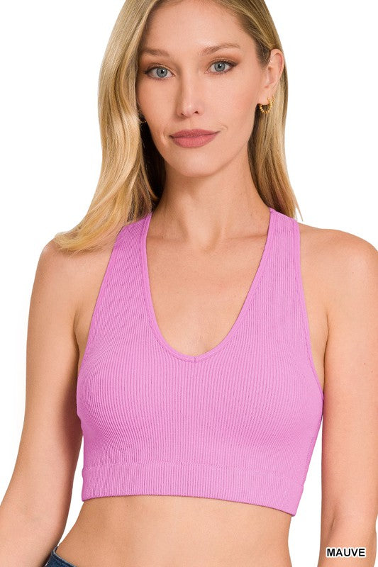 Ribbed Crop Tank Top