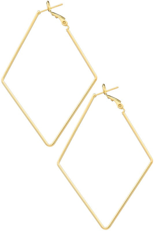 Diamond Shape Hoop